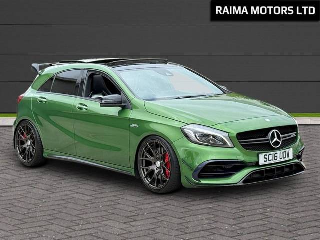 Mercedes-Benz A Class 2.0 A45 AMG (Premium) SpdS DCT 4MATIC Euro 6 (s/s) 5dr Hatchback Petrol Green